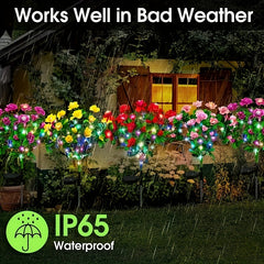 Solar Flower Light Waterproof Outdoor Decoration