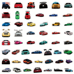 100pcs Racing Sport Vinyl Car Stickers - Waterproof