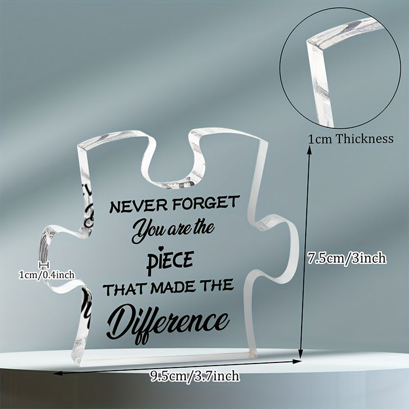 Thank You Retirement Puzzle Acrylic Coworker Leaving Gift