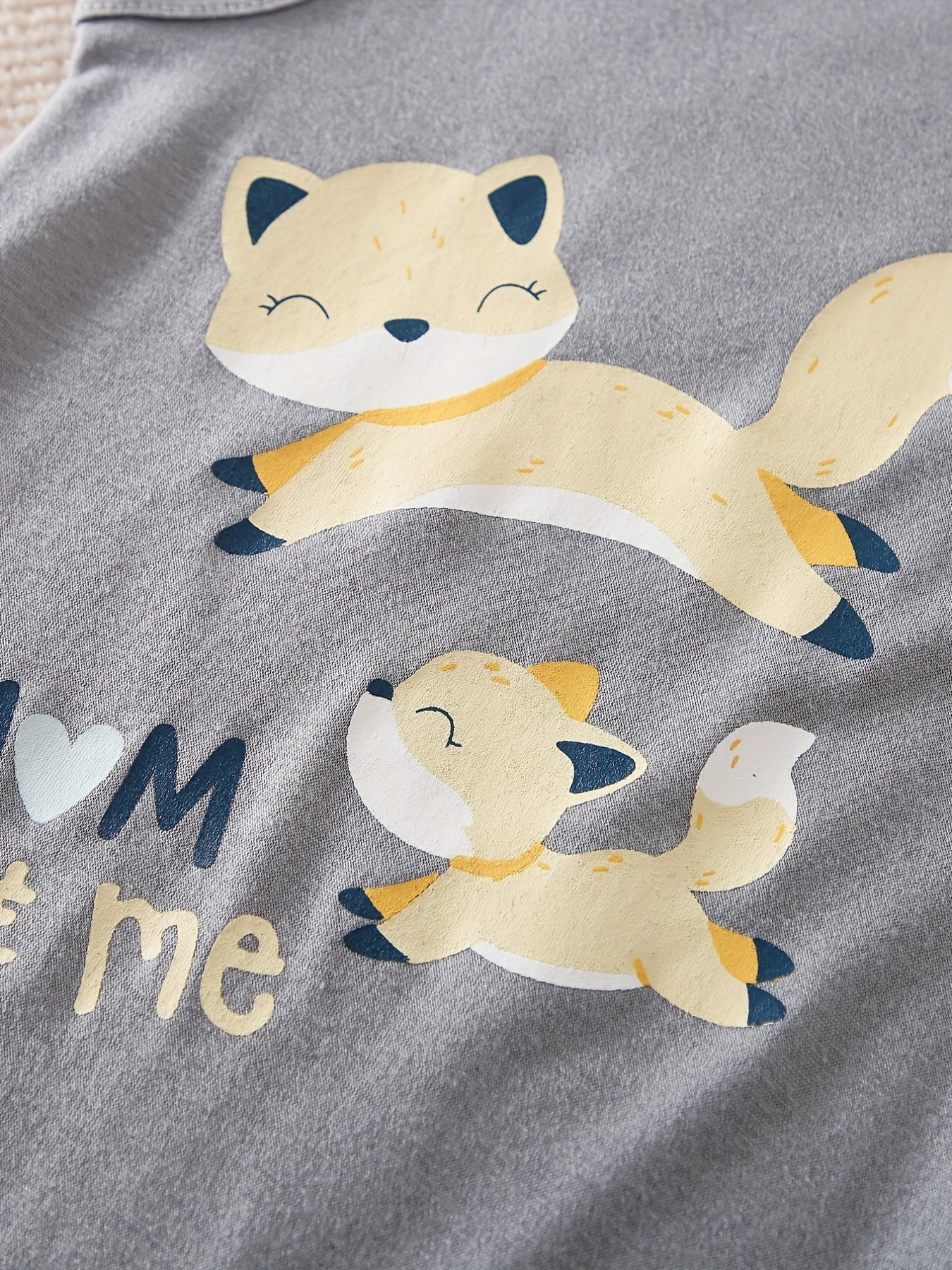Baby Boys Fox Graphic Sleeveless Romper Jumpsuit
