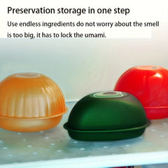 3pcs Veg & Fruit Crisper Fresh Container Reusable Sealed Storage Box