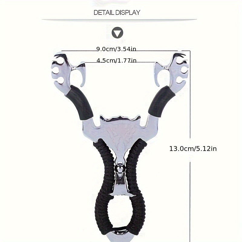 High Precision Alloy Slingshot Toy for Outdoor Play and Fishing