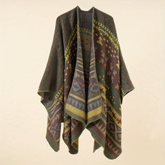 Warm Sunscreen Shawl Casual Open Front Poncho Cape Large Inelastic Cardigan
