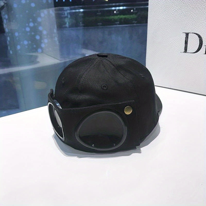 Mens Cotton Sunshade Pilot Hat With Glasses For All Seasons