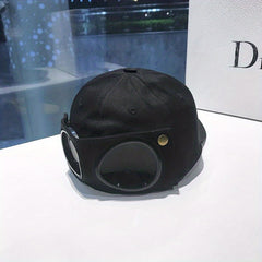 Mens Cotton Sunshade Pilot Hat With Glasses For All Seasons