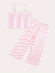Striped Cami Top & Pants Pajamas Set