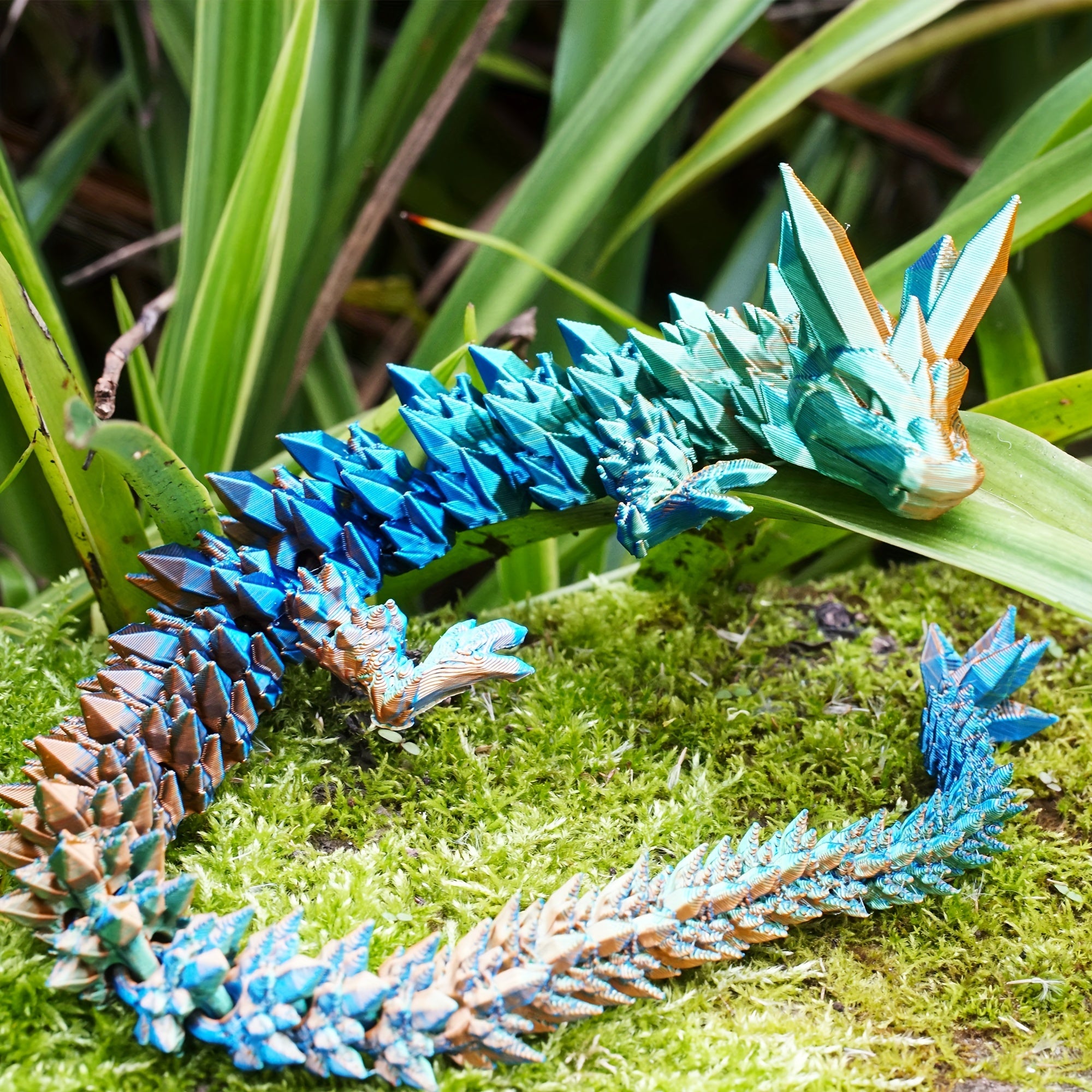 3D Printed Dragon Laser Crystal Collectible Toy Home Decoration