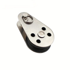 Marine 316 Stainless Steel Swivel Eye Pulley Block for Boats