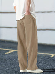Print Drawstring Sweatpants Loose Fit Casual Pants for Men