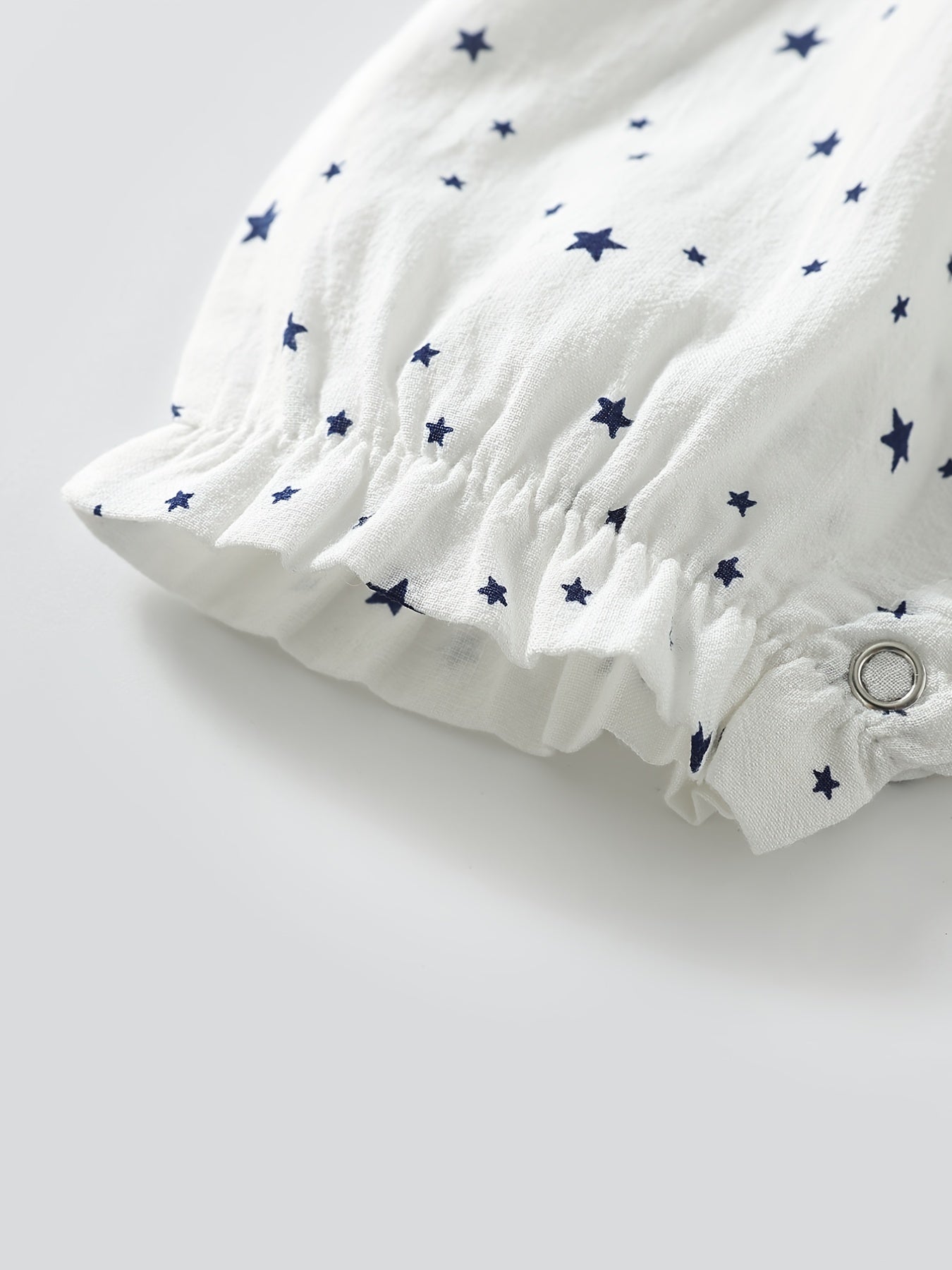 Baby Girls Star Print Suspender Pants & Hat Set