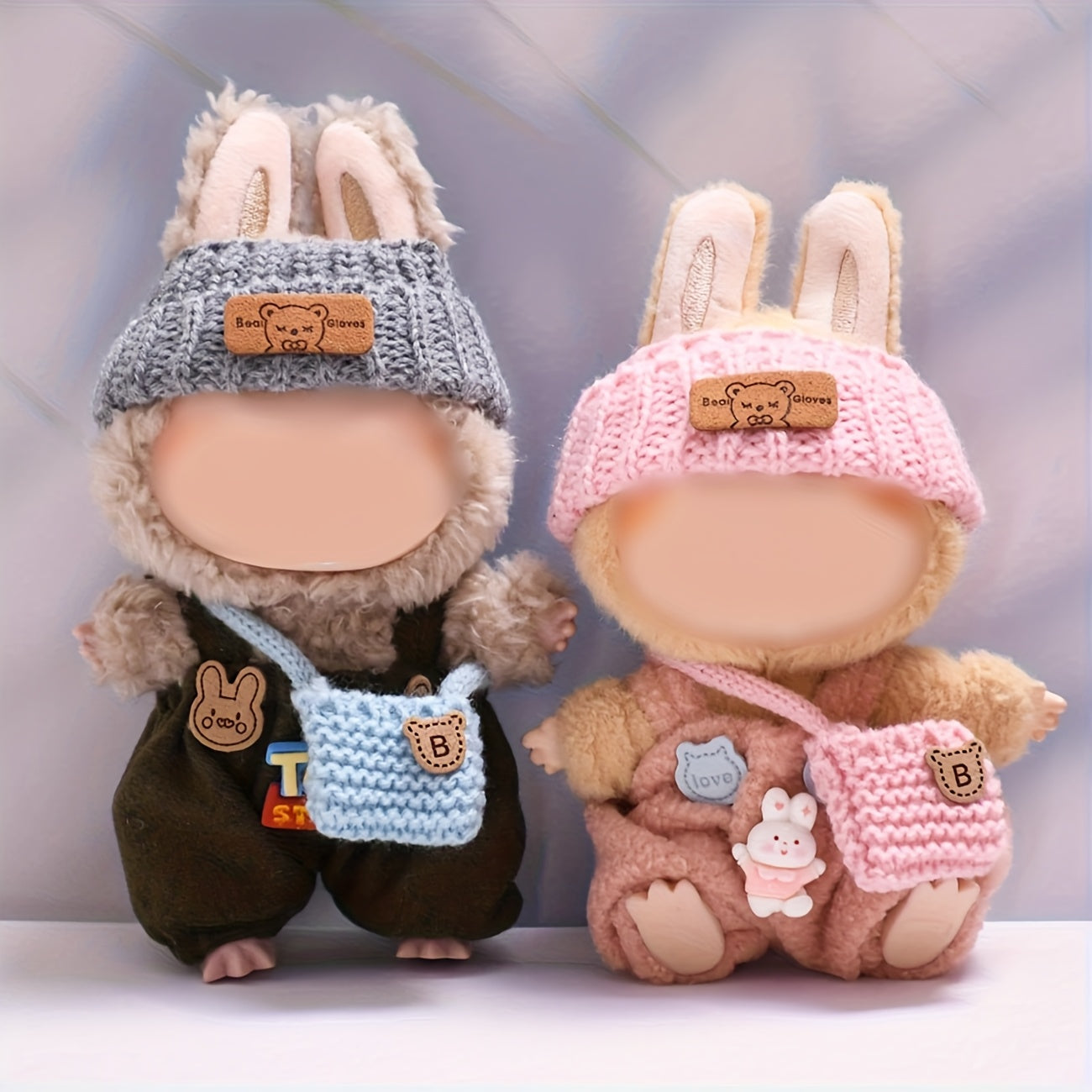 Crochet 3pcs Set for Labubu Doll