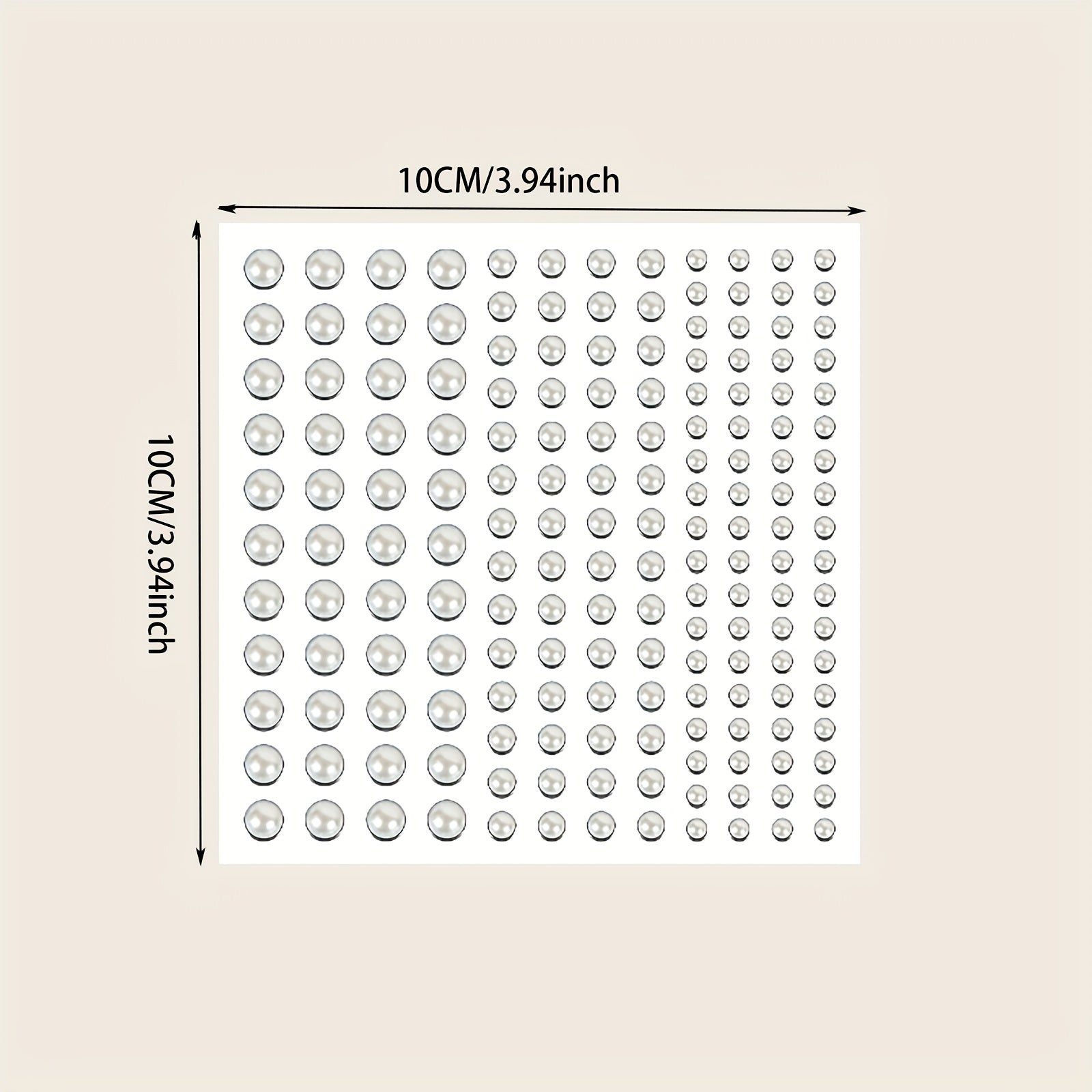 144pcs Mermaid Pearl Makeup Stickers Resin Crystal Sticker Face Decoration