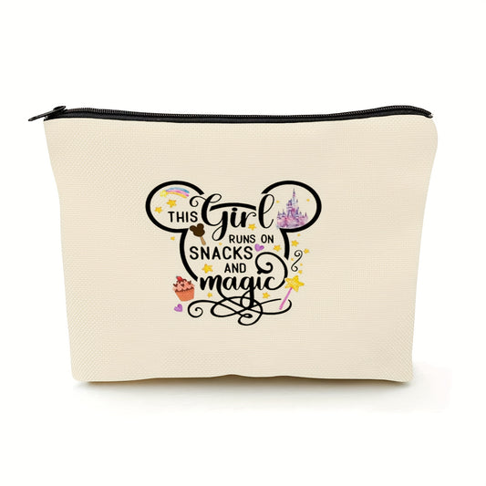 Funny Anime Mouse Themed Cosmetic Bag for Girls Birthday