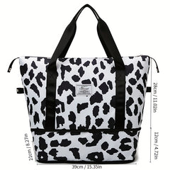 Expandable Tote Bag Dry Wet Separation Swimming Yoga Fitness Bag