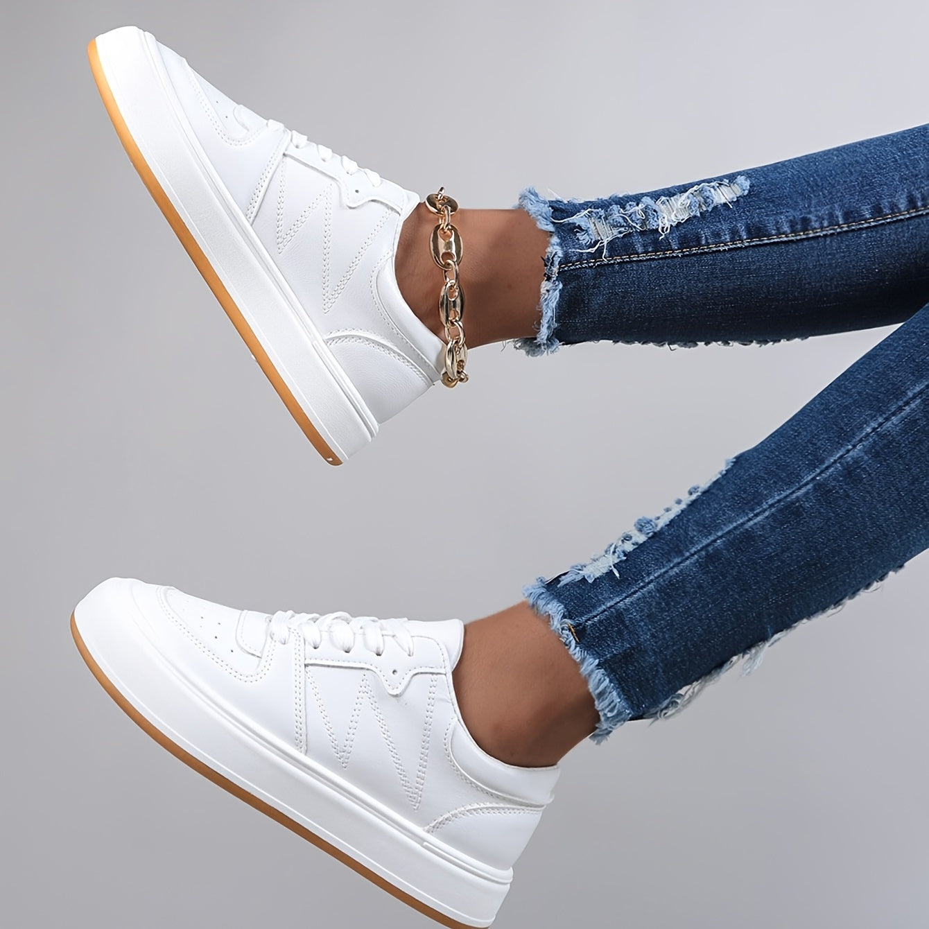 Women's Flatform Skate Shoes Breathable Sports Casual Sneakers