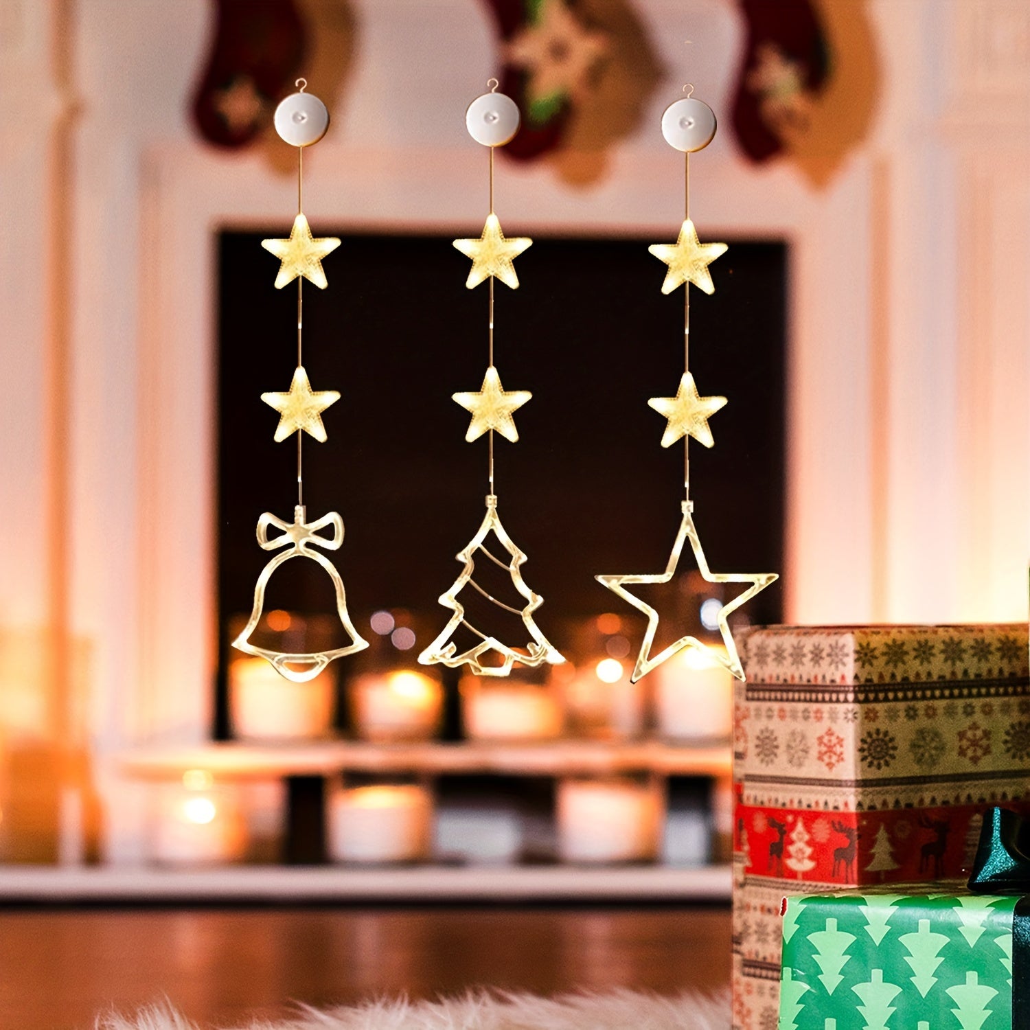 Christmas Window Decorations String Light