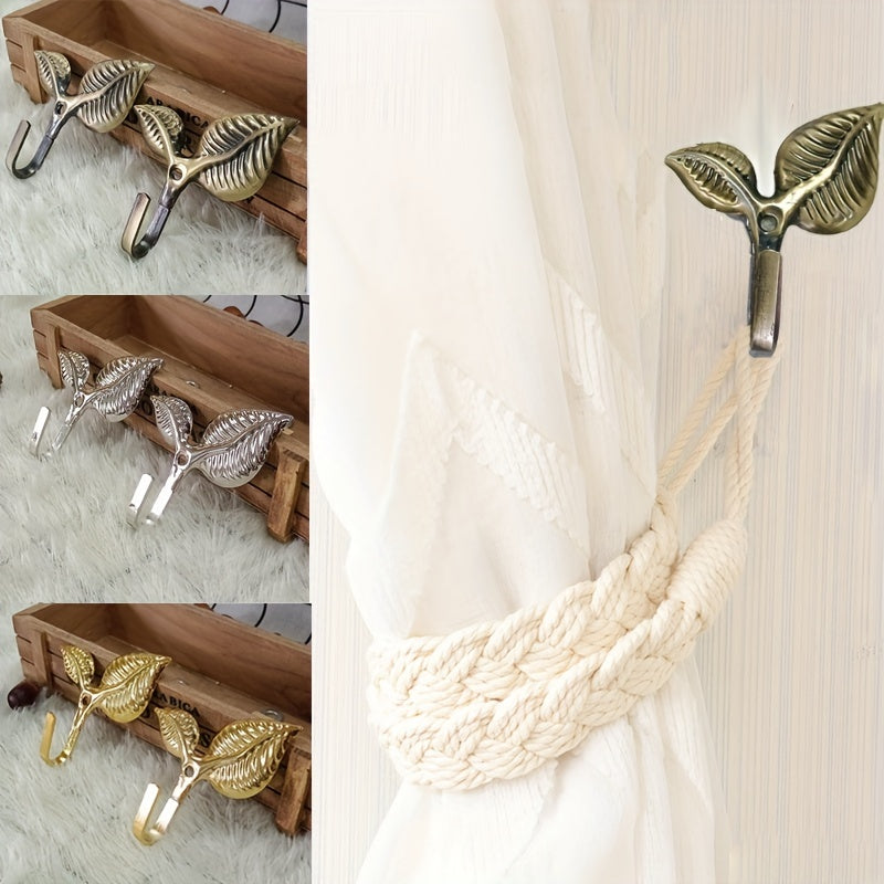 2pcs Metal Curtain Holdbacks Wall Tieback Hangers Home Decor