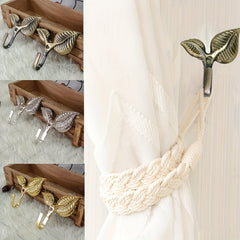 2pcs Metal Curtain Holdbacks Wall Tieback Hangers Home Decor