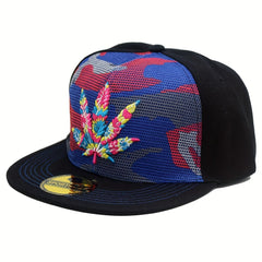 Sunshade Maple Leaf Embroidery Print Baseball Cap Adjustable Outdoor Sport