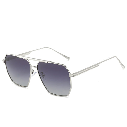 Polarized Square Vintage Sunglasses Classic Metal Sun Glasses