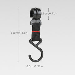5pcs Camping Rack Hook Plastic Buckle Hanging Webbing Buckle