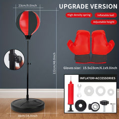 Inflatable Boxing Column for Children and Adults - Home Training Equipment