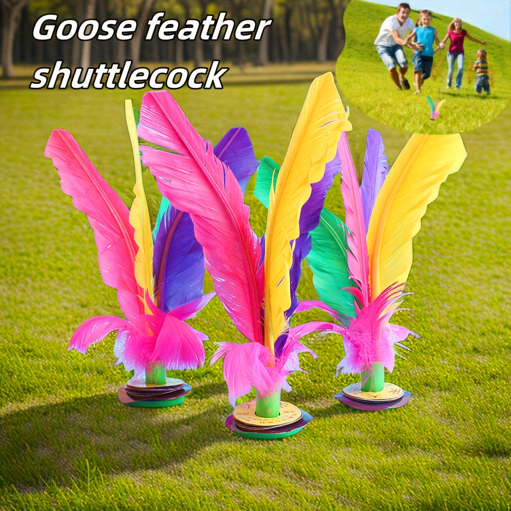 Chinese Jian ZI Colorful Feather Shuttlecock for Exercise