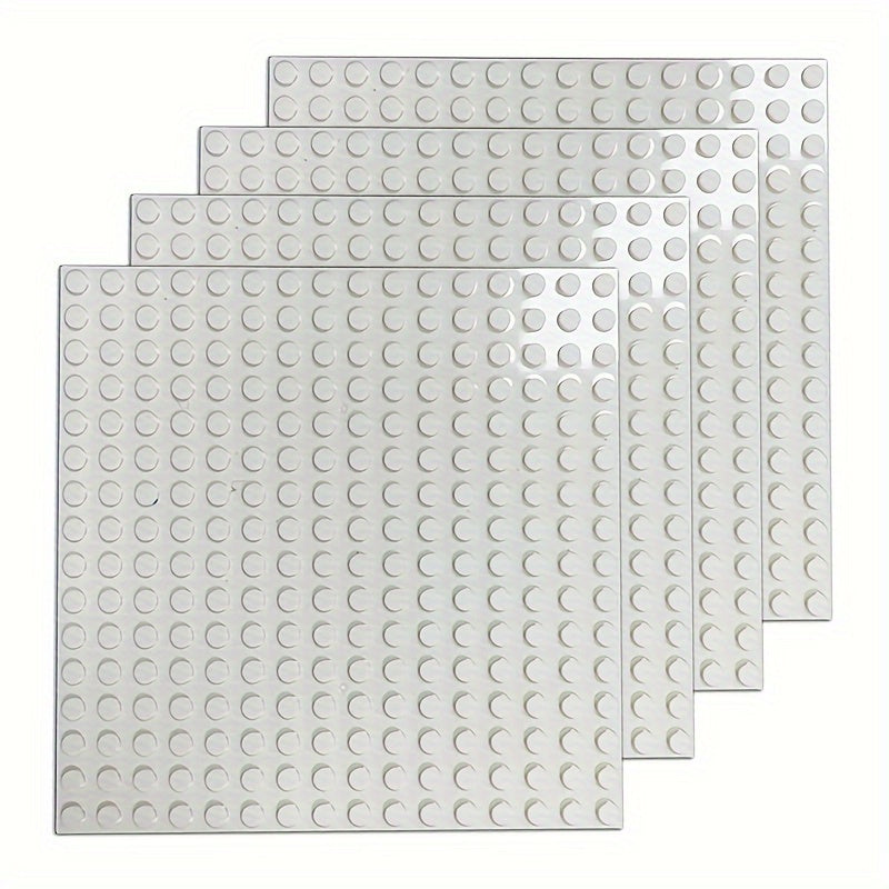 4pcs 16x16 Building Block Base Plate Compatible With Main Brands