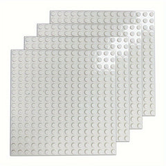 4pcs 16x16 Building Block Base Plate Compatible With Main Brands