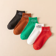 Christmas Cartoon Ankle Crew Socks Pack Women's Stocking