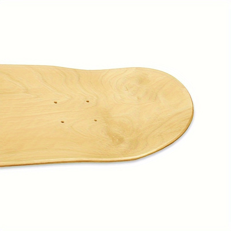 Maple Wood Skateboard Deck With Sandpaper Stickers