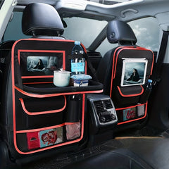 Car Backseat Storage Bag Tablet Holder Foldable Table