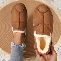 Fur Lined Thermal Soft Thick Sole Snow Shoes Winter