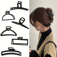Matte Hair Claw Large Shark Clip For Thick Curly Hair