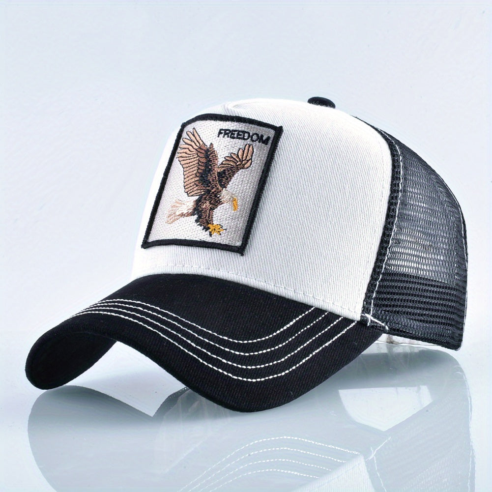 Hip hop Eagle Embroidery Baseball Cap Sunshade Breathable Hat