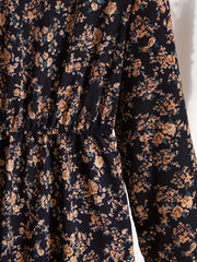 Floral Print Long Sleeve Dress for Women