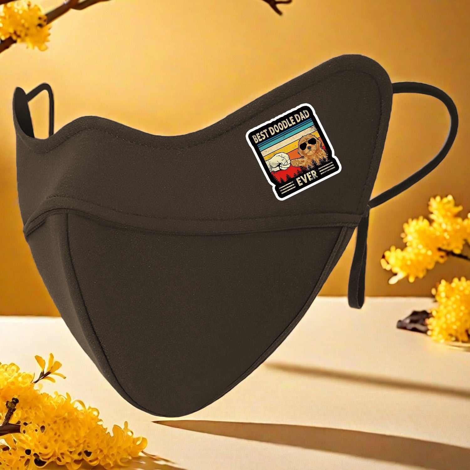 Doodle Dad Ever 5D Print Warm Mask Windproof Cold Resistant