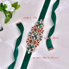 Adjustable Rhinestone Waist Belt for Dresses & Coats