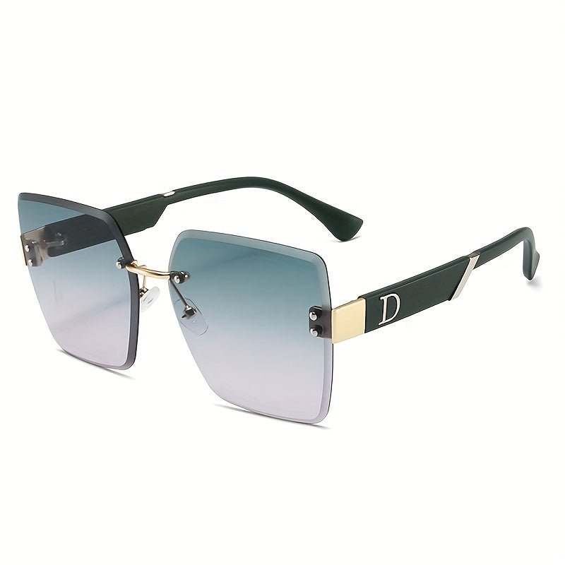 Rimless Sunglasses Gradient Glasses UV400