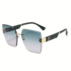 Rimless Sunglasses Gradient Glasses UV400