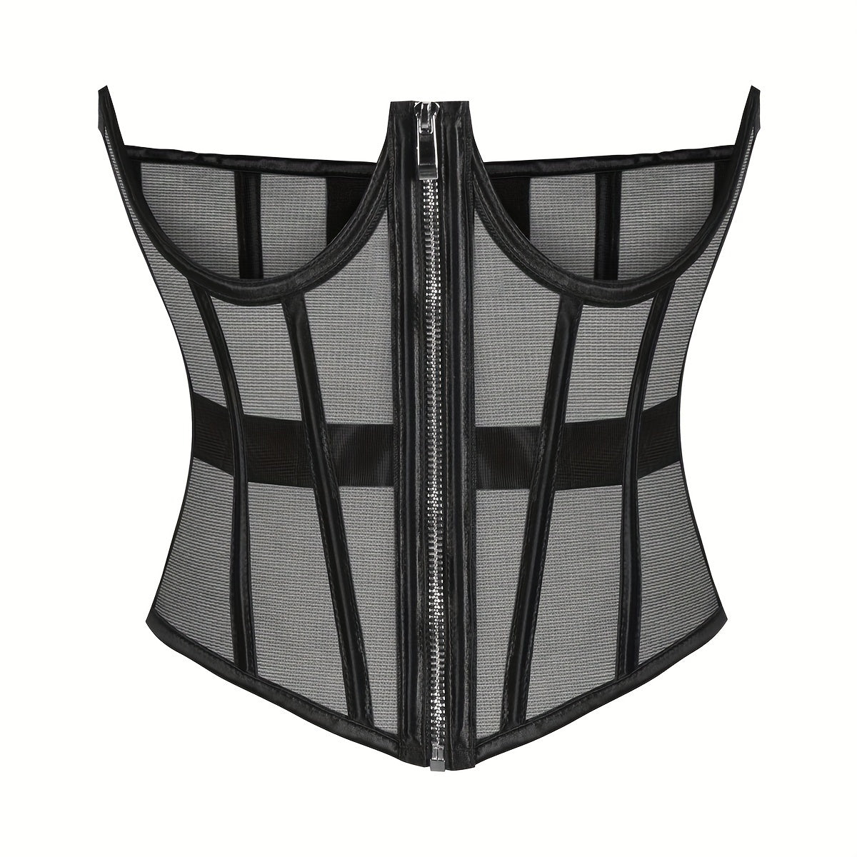 Zipper Mesh Tummy Wrap Tummy Control Girdle Belt Cincher