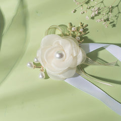 Faux Pearl Flower Wristband Women's Ornament Accessories