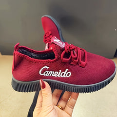 Plush Lined Breathable Running Shoes Outdoor Sneakers
