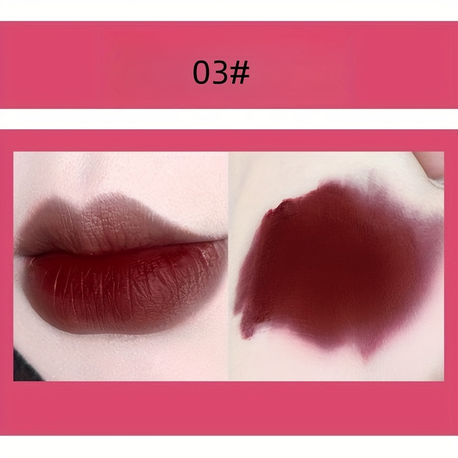 6pcs Lip Makeup Set Gift Boxes Matte Lip Glaze Gloss Lotion Necklace