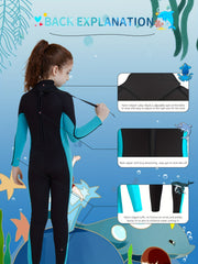 Kids 3mm Neoprene Diving Suit Thermal Wetsuit