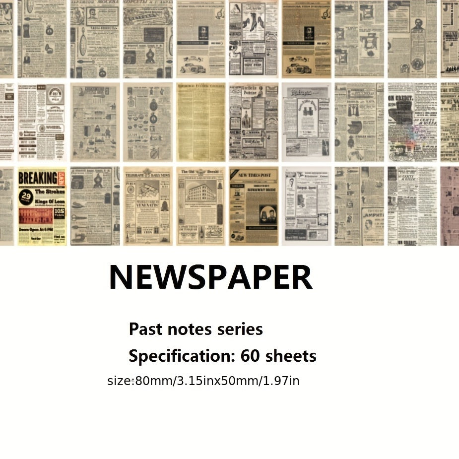 Past Notes Series Journal Diary Paper 60pcs