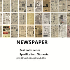 Past Notes Series Journal Diary Paper 60pcs