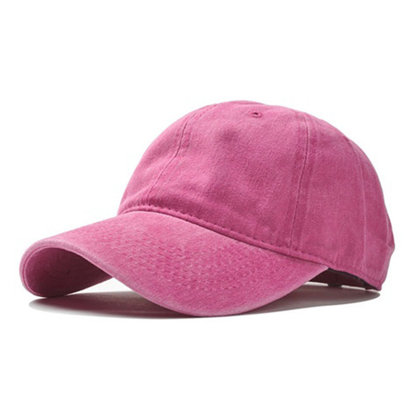 Duck Tongue Cap Washed Old Retro Soft Top Baseball Cap