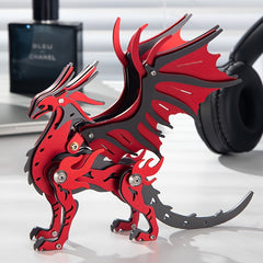 Dragon Model Kit Metal Puzzle Mechanical Dragon Assembly Toy DIY Craft Hobby Kit