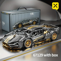 Golden Bull Sports Car Building Brick Model Toy for Adult Boy